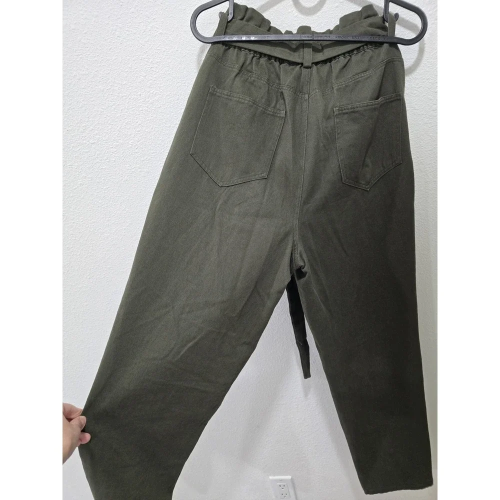 Rebels & Lovers casual pants featuring a flattering paperbag high-rise waist....